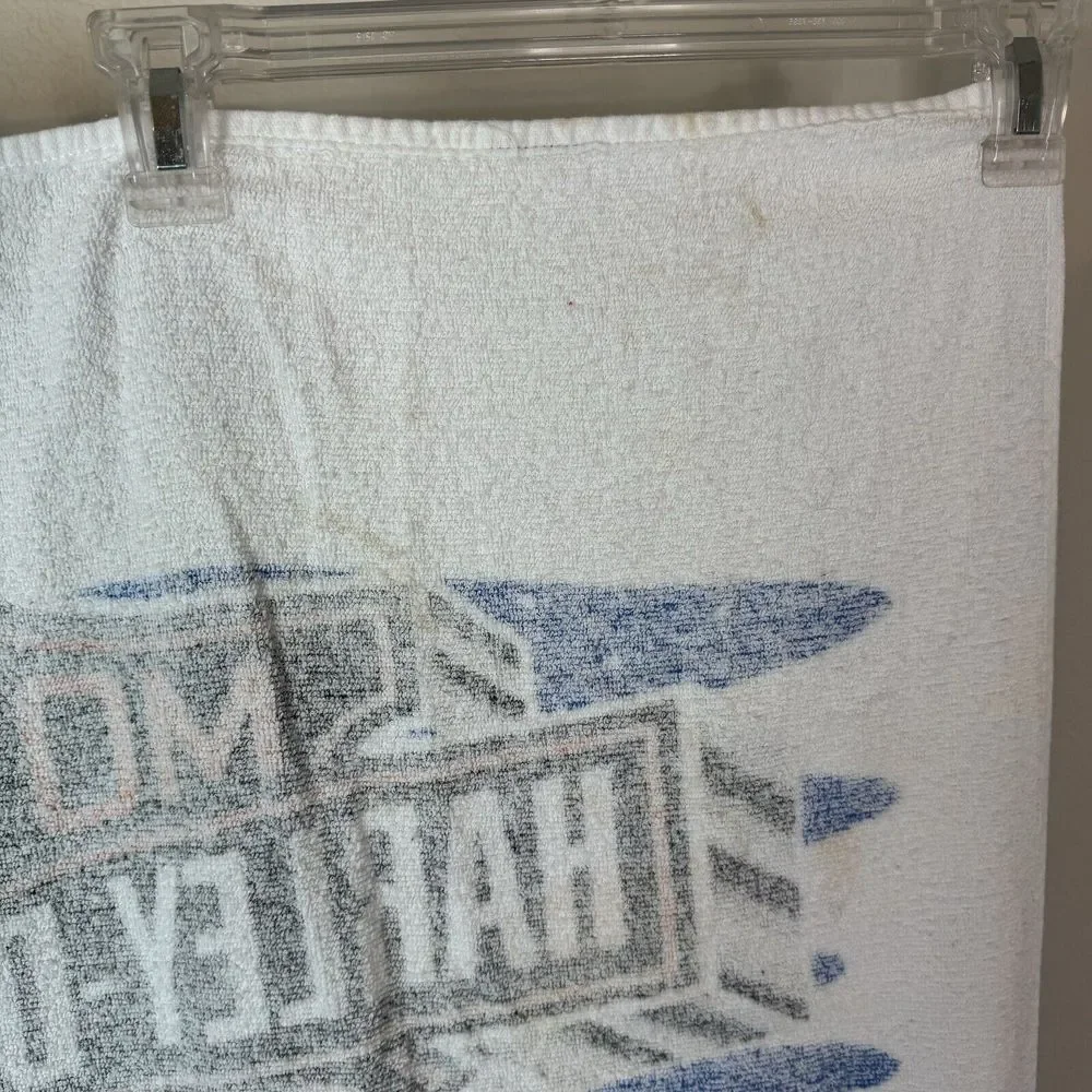Vintage Harley Davidson Motorcycles Cotton Terrycloth Beach Towel